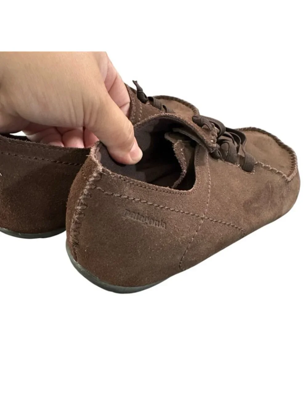 Patagonia Alvah Shoes Espresso Brown Suede Slip On Mens Size 10.5 Casual Travel